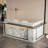 94.5'' W L-Shaped Reception Desk With LED Lights