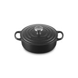 Le Creuset Enameled Cast Iron Signature Wide Round Oven, 3.5 Qt., Licorice