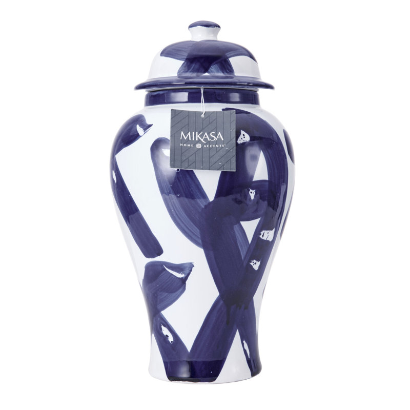 Paint Stroke Ceramic Canister