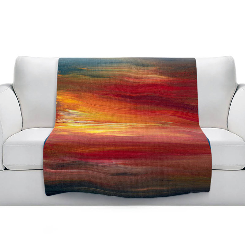 Couverture sherpa douce color intoxique i, l 51 po x L 60 po
