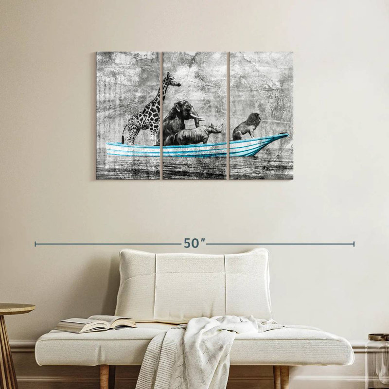 Brampt Animals Boat Pop, 24" H x 38" W