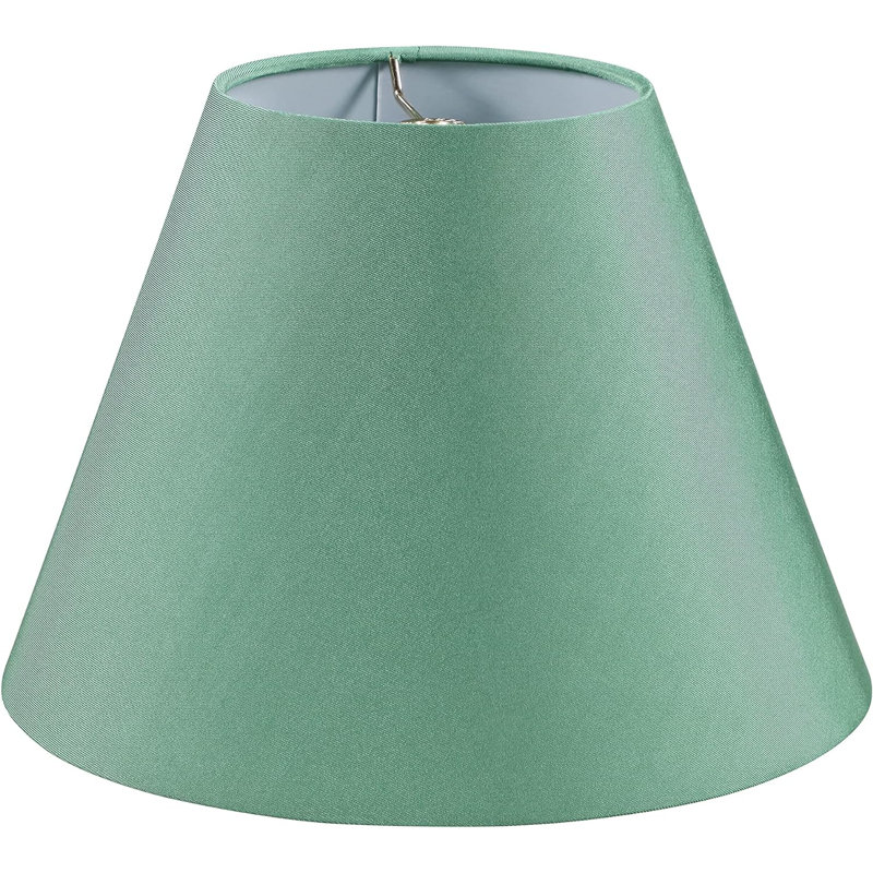 Abat-jour empire en satin H 9 po x l 12 po, Vert