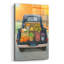 Art mural en verre acrylique 12 po x 16 po «Fall Bounty 3 Truck Navy» par James Wiens