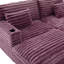 Canapé-lit double rembourré avec coussins, ports USB et porte-gobelets-133698891