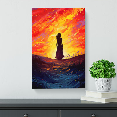 Woman Colour Field - Art Prints - Wrapped Canvas