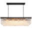 Lustre rectangulaire en cristal 12 lumières de luxe moderne de 12 po-632310690
