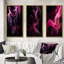"Rose et noir", 3 pièces sur toile-1878863458-1878863459