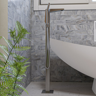 1 Handle Floor Tub Filler with Diverter