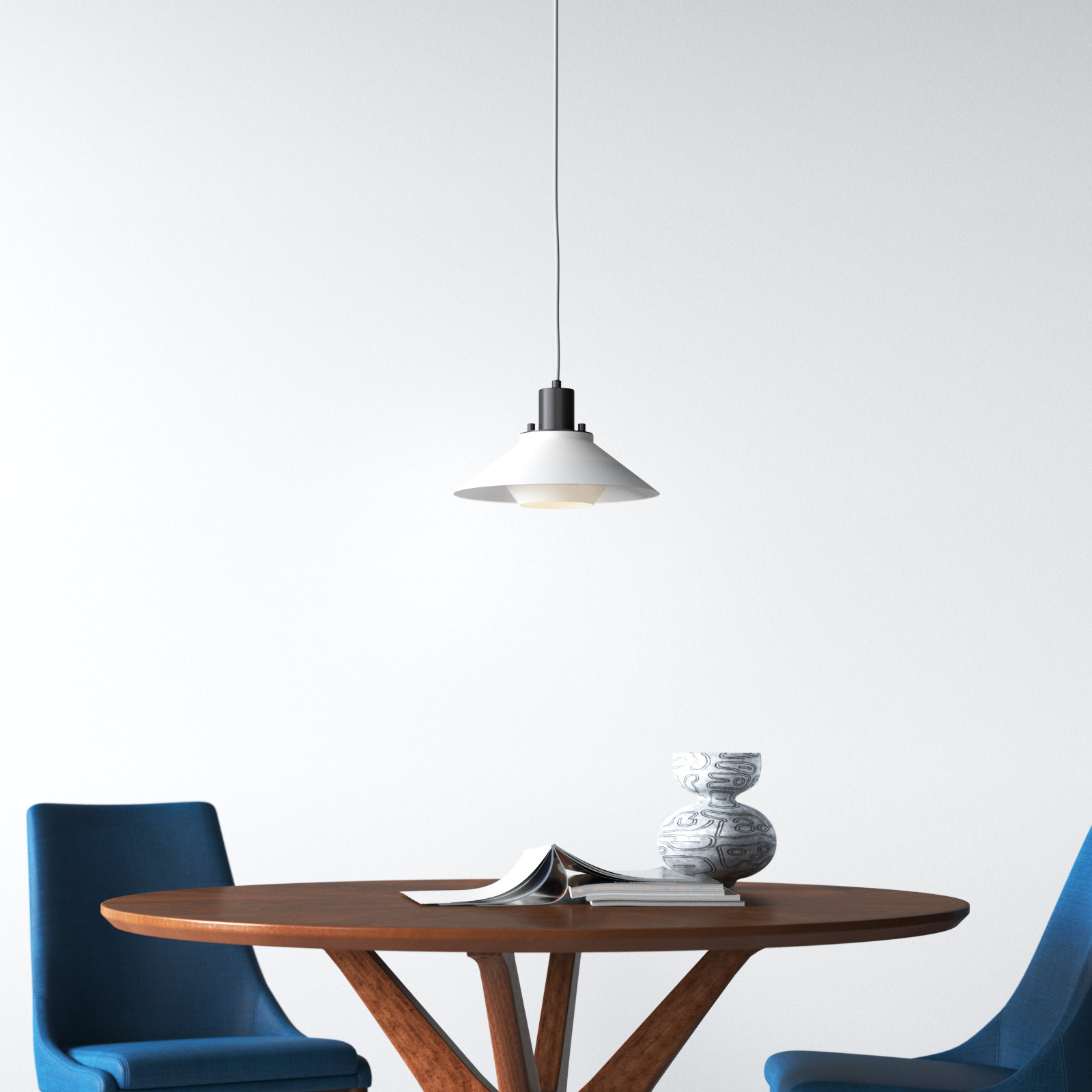 Summit Single Light Metal Dimmable Pendant, 11.75" H x 11.75" W x 11.75" D