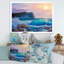 «Blue Waves Breaking At The Beach III», peinture sur toile-59283516-59283517