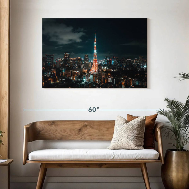Ravi Glowing Tokyo Tower, 30" H x 45" W
