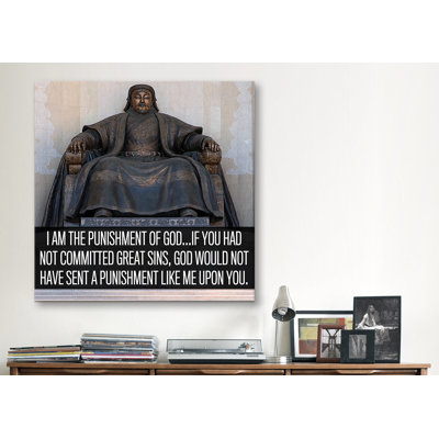 «Icon, Heroes and Legends Genghis», impression sur toile