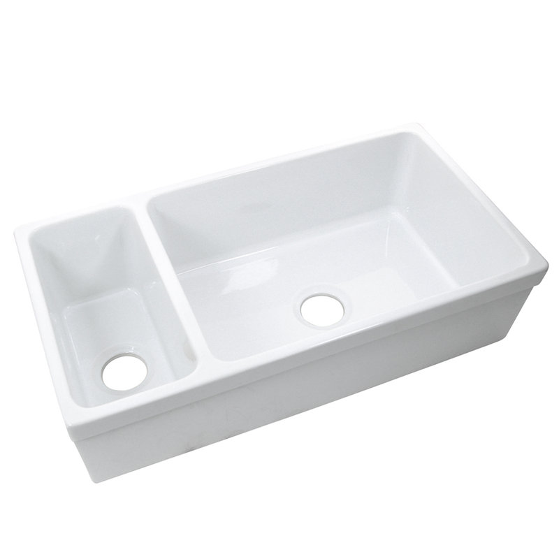 Island 35.5'' L Double Basin Kitchen Sink