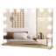 Makeup Mirror with 3 Color Lights, 58×45cm Large Lighted Vanity Mirror with 15 Dimmable LED Bulbs-679363152