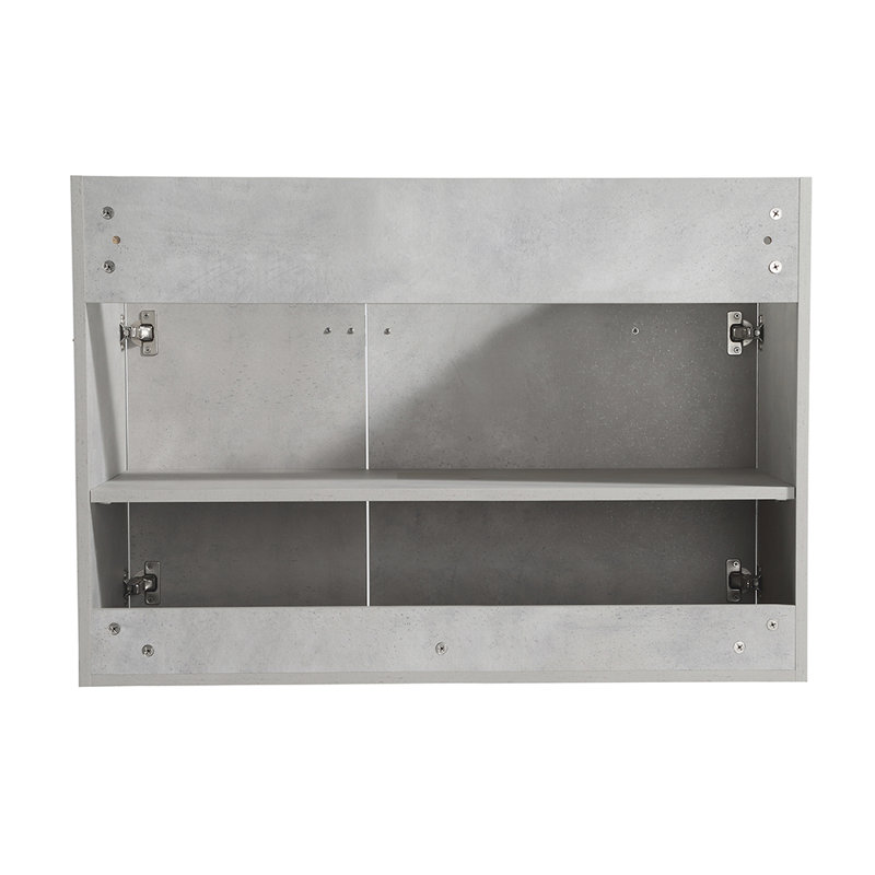 Base de meuble-lavabo simple Keshera 35,25 seulement, Gris ciment