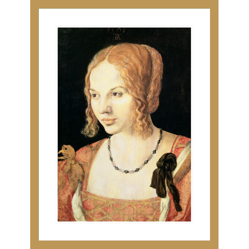 «Young Venetian Woman» par Albrecht Dürer, impression giclée encadrée, H 29,5 po x l 22,31 po