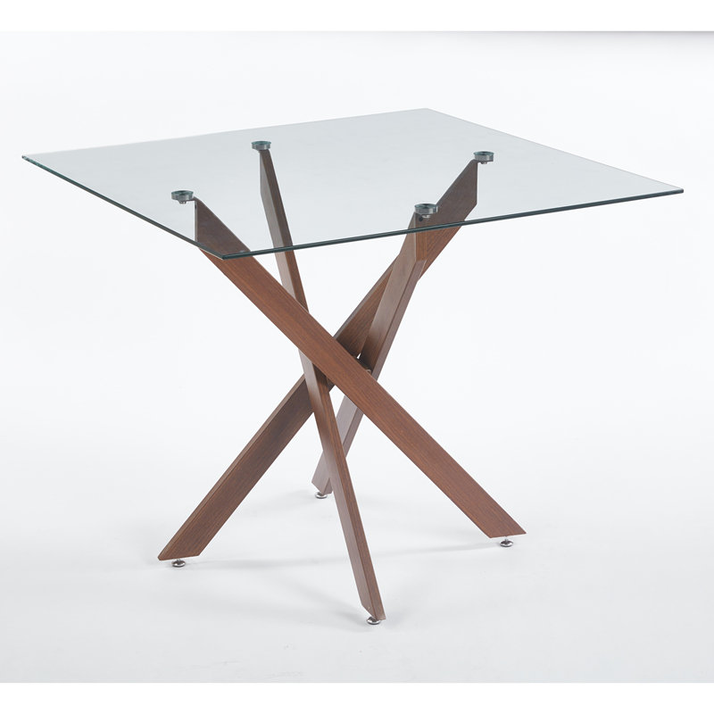 Cross Legs Dining Table, Brown