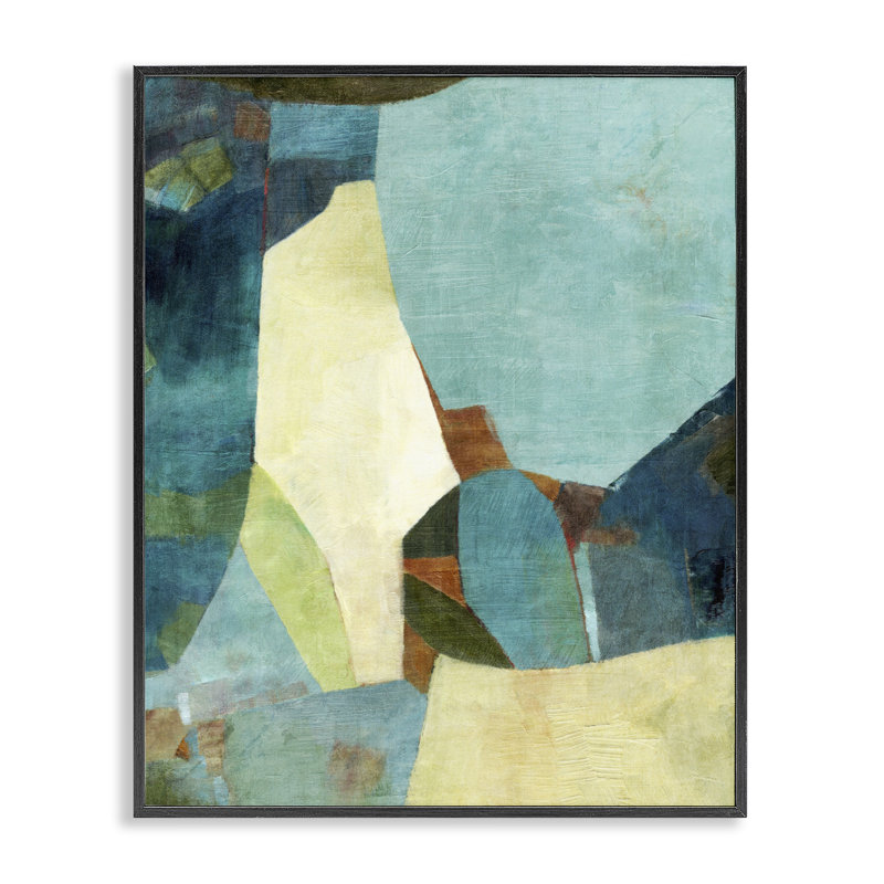 Composition de la mosaïque bleue, estampe numérique, conception de Suzanne Nicoll, H 14 po x l 11 po