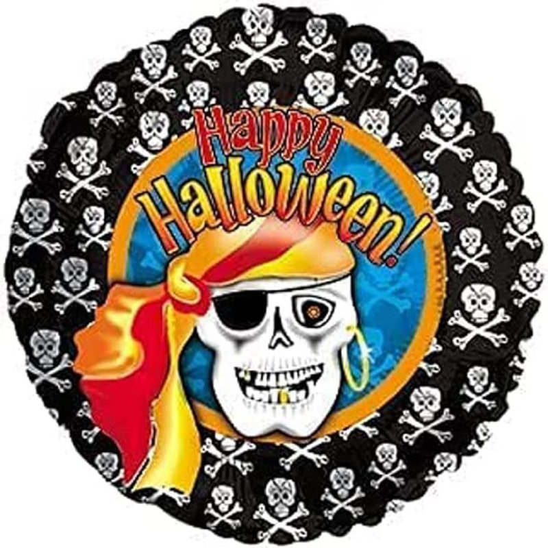 Joyeux Halloween pirate de 18 pouces avec ballon en mylar, Ensemble de 10