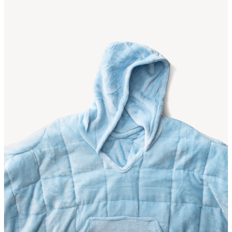 Wearable Weighted Snuggle Blanket, Light Blue