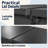 200 Gallon Metal Deck Box, Waterproof Outdoor Storage Box with Wheels and Soft-Close Lockable Lid, Gray-137014914