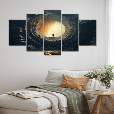Surreal Stargate Revelation II - Surrealism Landscape Multipanel Wall Art