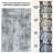 GLN Contemporary Collection - Modern Machine Washable Area Rug, Non Slip, Abstract, Living Room, Bedroom, Bathroom (Gray)-1366973595