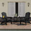  Chaise Adirondack pliante Cheryce en PEHD avec porte-gobelet-67149132