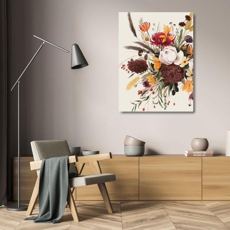 Art sur toile tendue Red Barrel Studio® Popp, Grace Gallery: Equinox Bouquet I, H 24 po x l 19 po