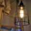 Metal Lamp Guard 1-Light Kitchen Island Pendant