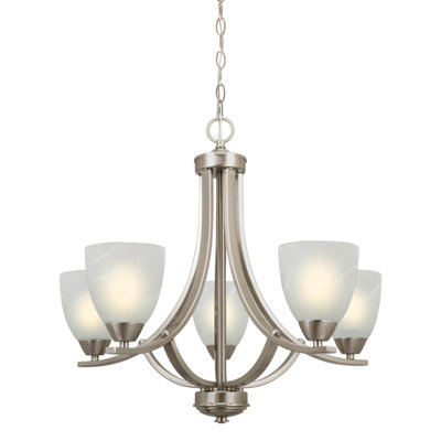 Derryn 5 - Light Dimmable Empire Chandelier