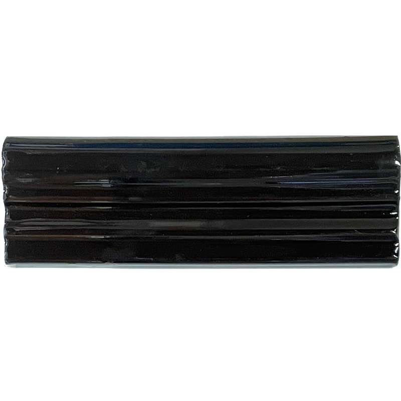 2" 5pcs TalaMex Mexican Chair Rail Molding, 2" W x 6.25" L, Black