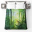 Dense Forest With Ferns Bedding Forest Bedspread Nature-125233333