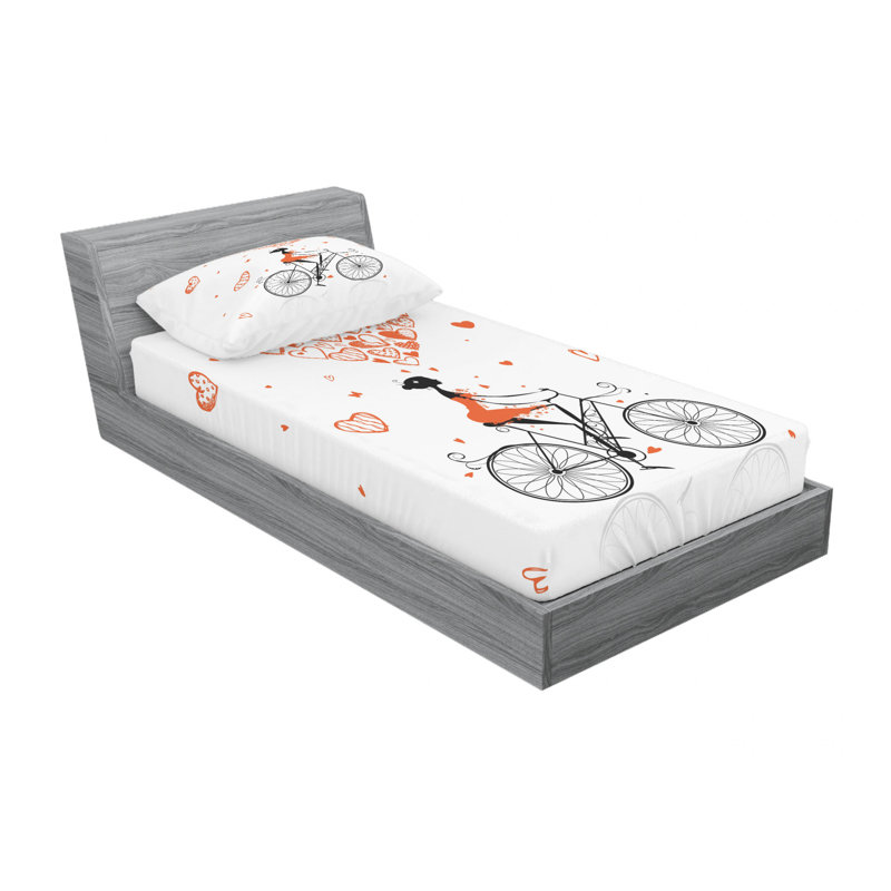 Microfiber Sheet Set, Twin XL Sheet Set with Fitted Sheet