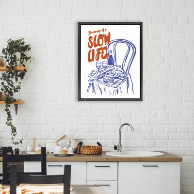 Cadre flottant Dreaming A Slow Life, design par The Prints Vibe