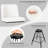 Princeton 26” Modern Swivel Faux Leather Upholatered Counter Stool with Metal Frame-818628990-845495543