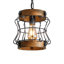 Luminaire suspendu pour îlot de cuisine en bois de ferme de 60 watts 1 lumière noir avec texture de bois brûlé, 59 po Chaîne réglable