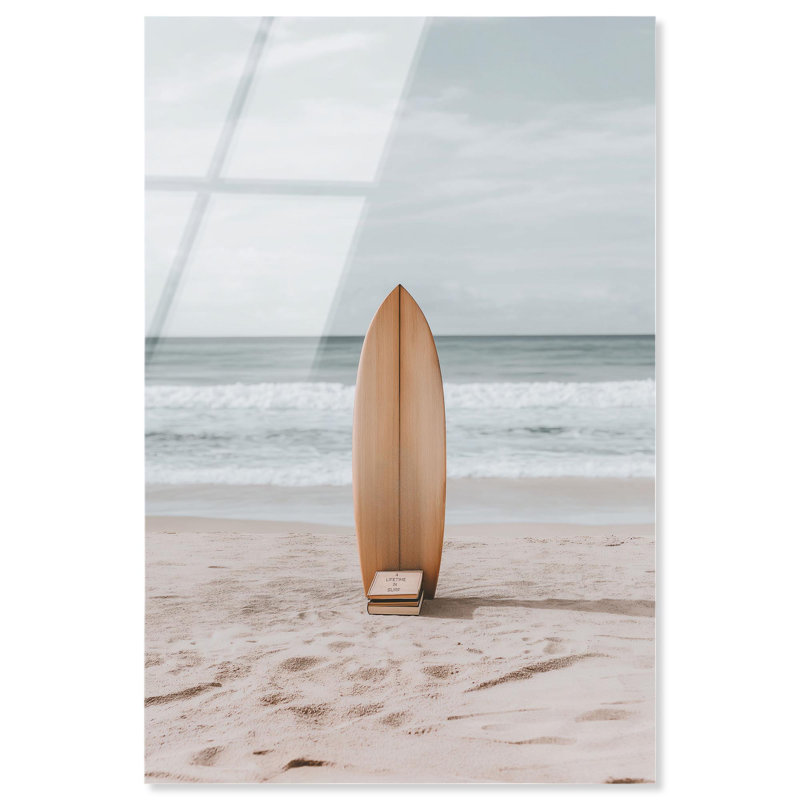 Impression sur bois en bois Wave Rider de Notoriart, prête à être accrochée, H 15 po x l 10 po