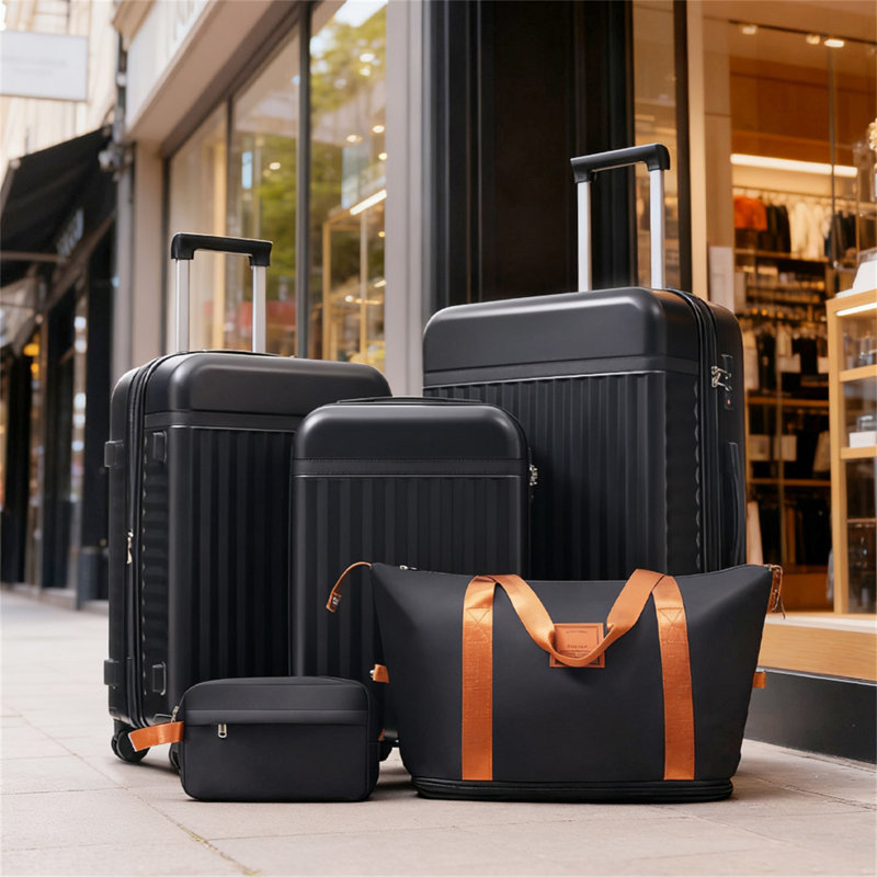 Luggage Set 5 Piece, Black