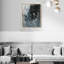 Cerulean Embrace High-Gloss Frameless Acrylic Glass Wall Art Abstract Print by Oliver Gal, Ready to Hang, 16 x 20-125660234-125660232
