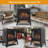 18''W Electric Fireplace Stove With Remote Control-1870844746