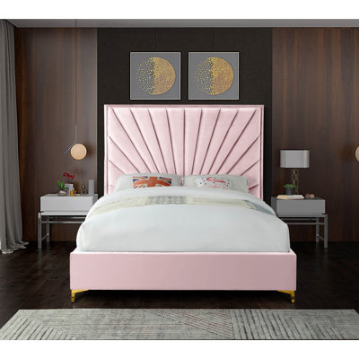 Lit plateforme tapissier Manila