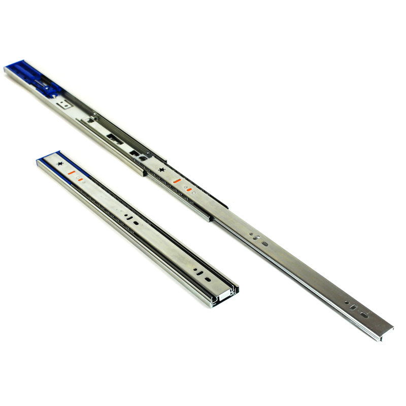 Ball Bearing Full Extension Soft Close Side Mount Drawer Slide, 6" H x 10" W x 6" D