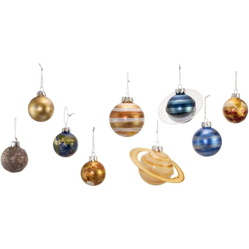 Noble Gems™ 9 Piece Noble Gems Planet Solar System Ball Ornament Set