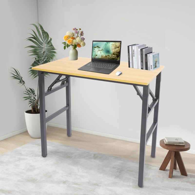 Folding Computer Desk, Natural