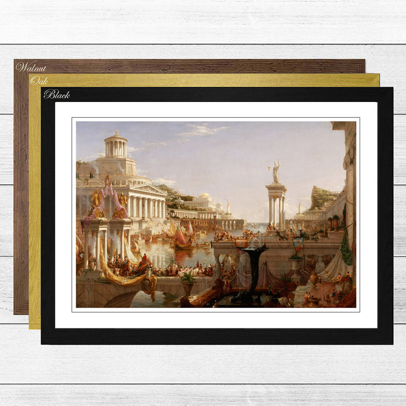 Thomas Cole - Single Picture Frame Print, Black