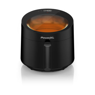 Friteuse à air radiant Powerxl de 5,3 pintes Luminex, chauffe à 400 ° F en 2,4 secondes, arrêt automatique, 12 préréglages à touche rapide, fenêtre en verre