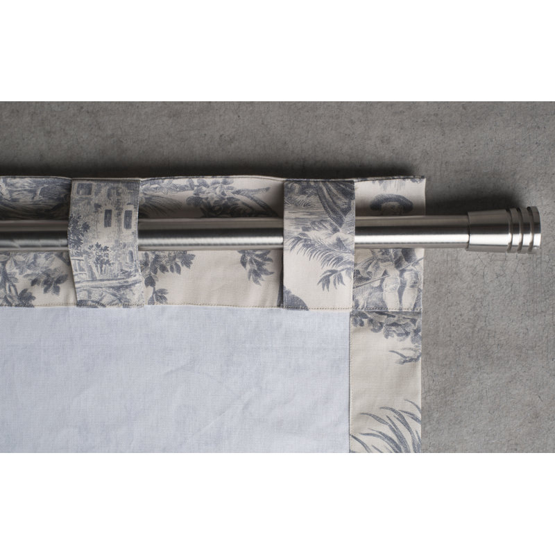 Maison d'Hermine Le Mûrier - Paloma Gris 100 % coton, ensemble de 1 rideau - 127 cm x 315 cm, gris, L 50 po x L 124 po