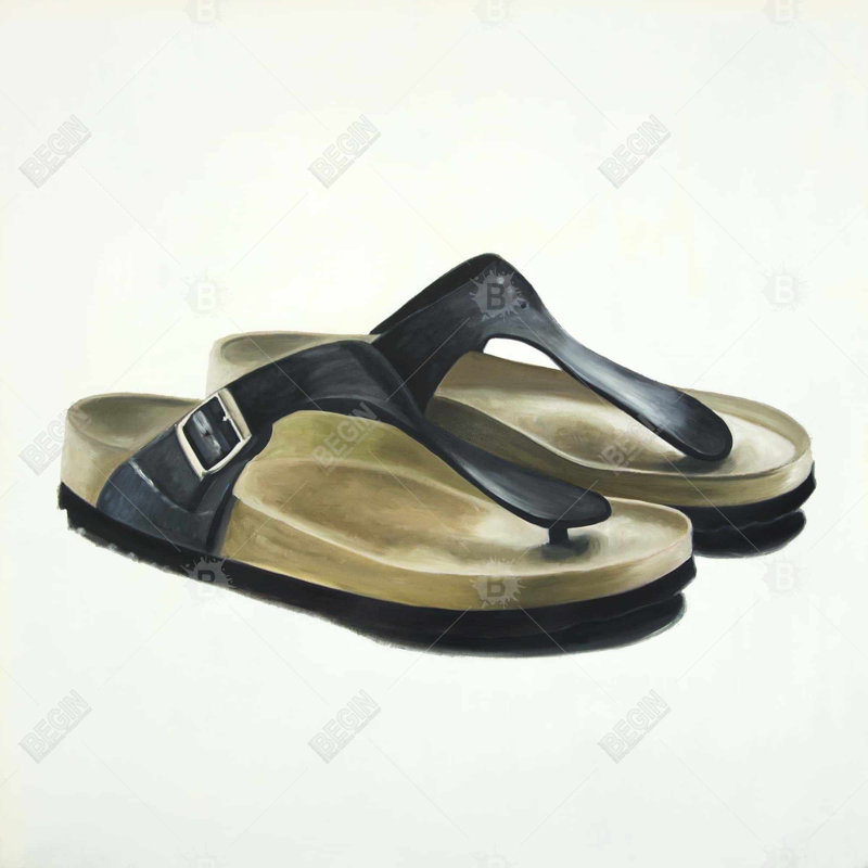 Sandales chaussures en toile | Décoration murale américaine, H 25,25 po x l 25,25 po