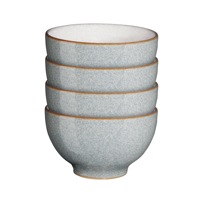ELEMENTS LIGHT GREY SET OF 4 SMALL BOWLS